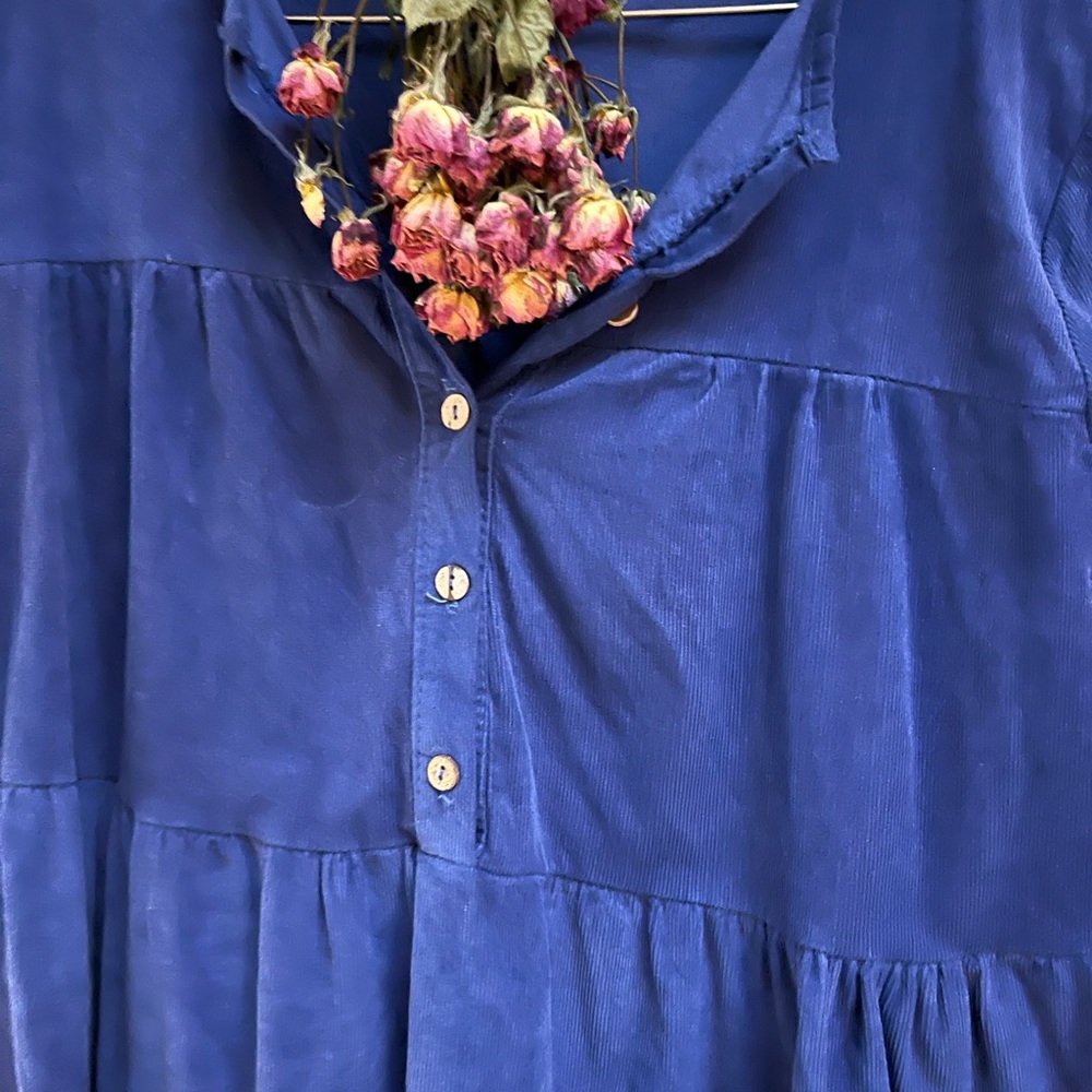 Elegant Blue Mini Dress
